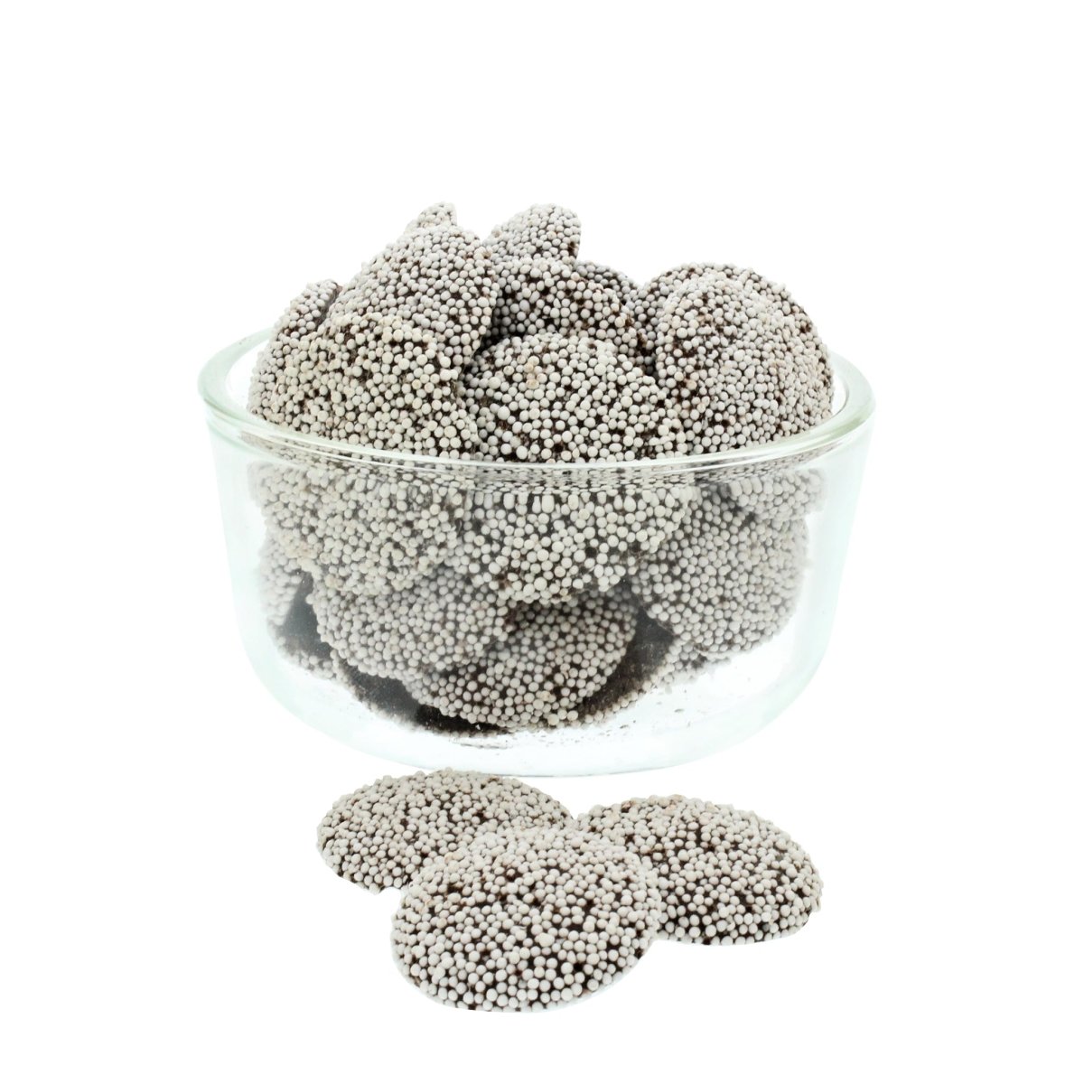 Dark Chocolate White Maxi Nonpareils Bulk Gretel's Candy