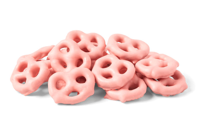 Strawberry Frosted Covered Pretzels Bulk - Gretel's Candy