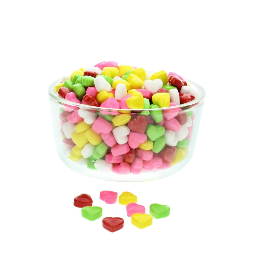 Rainbow Hearts Hard Candy Bulk - gretelscandy